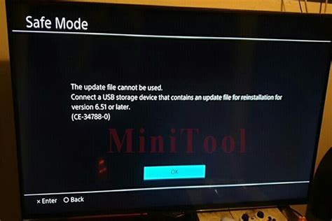 ce-34788-0|Fix: PS4 Update File Cannot Be Used Error Code (CE